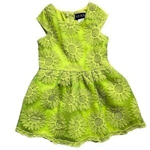 Guess Dress Embroidered Apple Green Size S/4